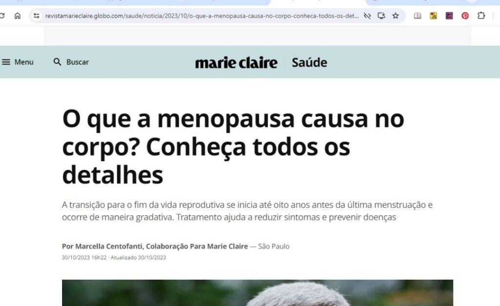 PlenaPausa na Marie Claire